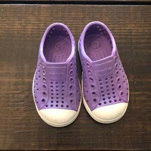 Native • Purple Toddler Shoes